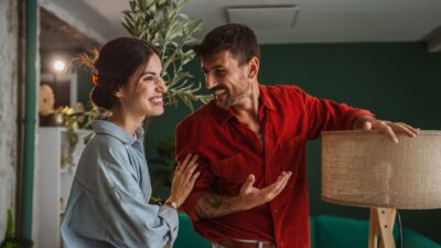 Young couple laughing 2673348023