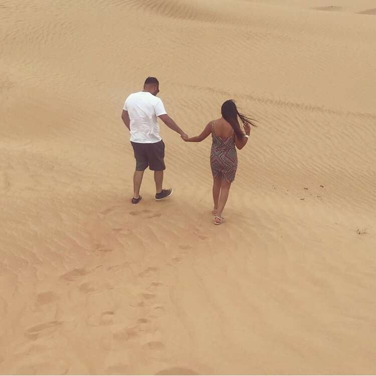 Aleesha And Partner Sand 1