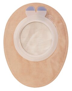 Welland Aura 2 two piece ostomy system colostomy bag with Dual Carb 2 filter, mini