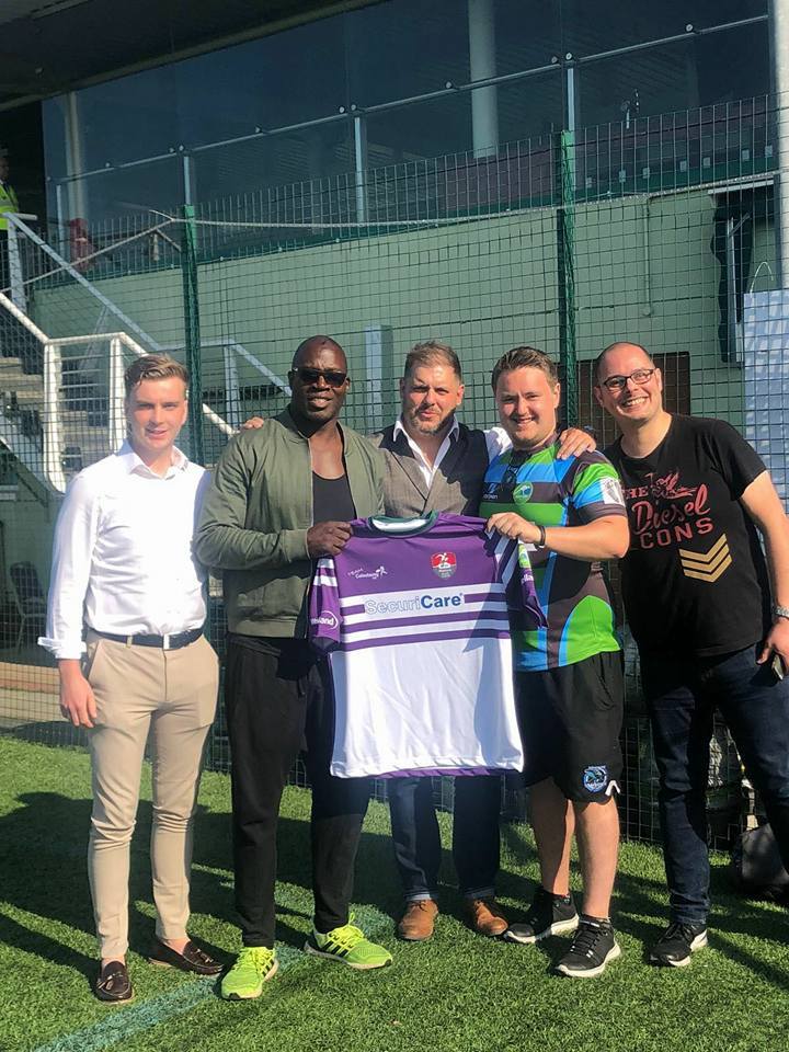 Securi Care Sponsors Team Colostomy Uk Rugby League Shirt 1